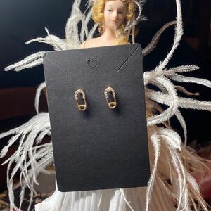 Baby Safety Pin Studded Earrings (costume jewelry)​